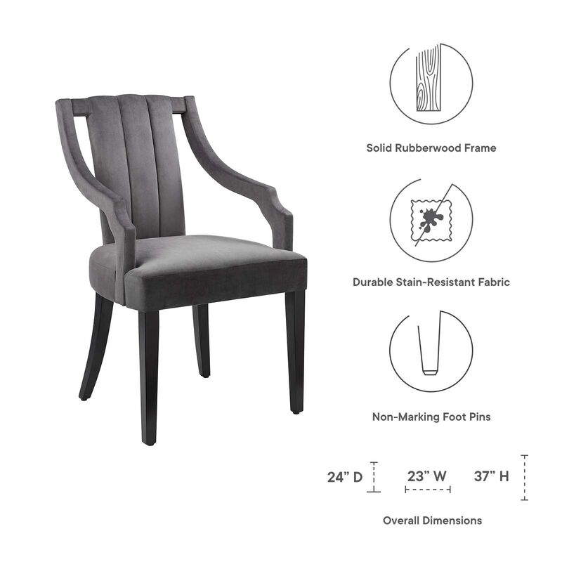 Virtue Performance Velvet Dining Chairs - Set of 2 image number 6