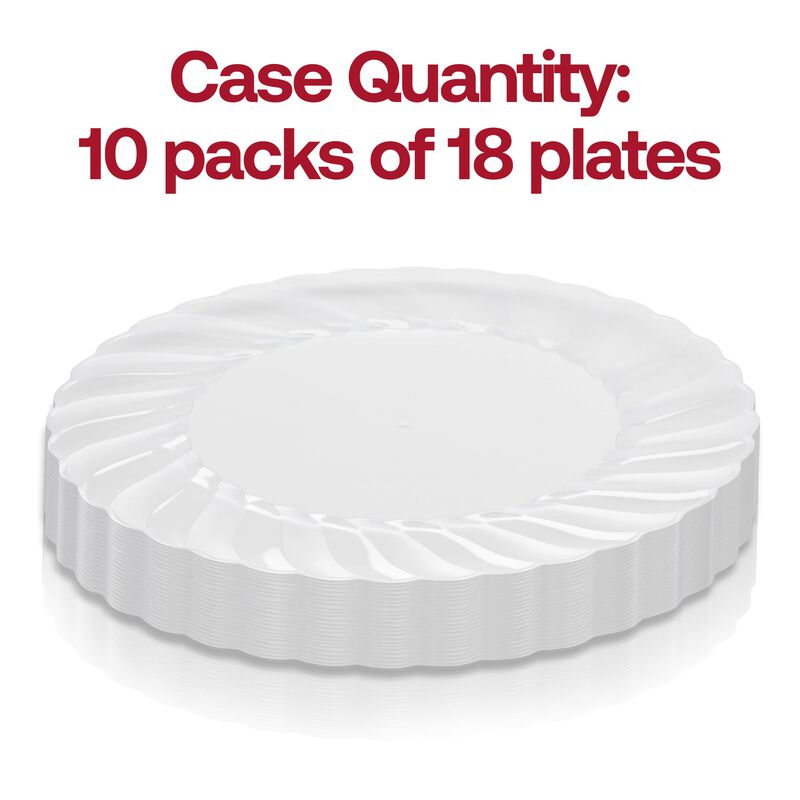 7.5" Clear Flair Plastic Salad Plates (180 Plates) image number 3
