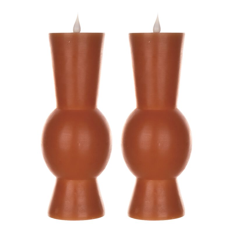 Simplux LED Designer Candle with 4 and 8 Hour Timer for Timed Ambient Lighting (Set of 2)