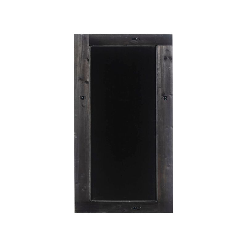 HomeRoots 71" Charcoal Solid Wood Framed Full Length Mirror image number 2