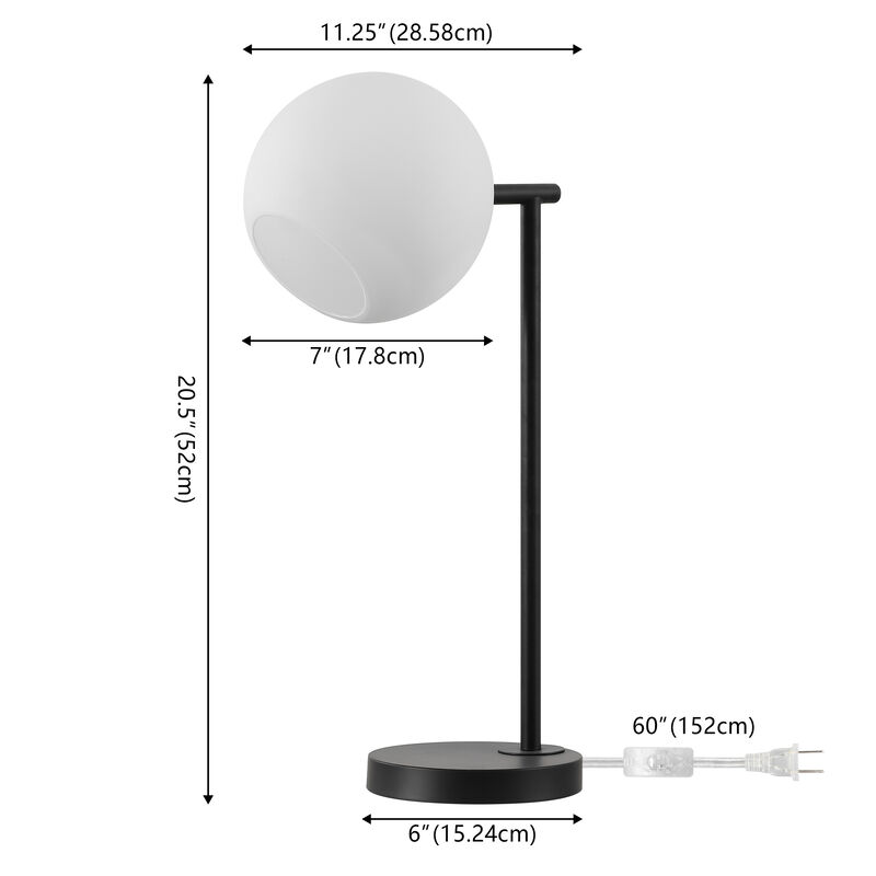 Charles Contemporary Modern Metal/Marble LED Table Lamp