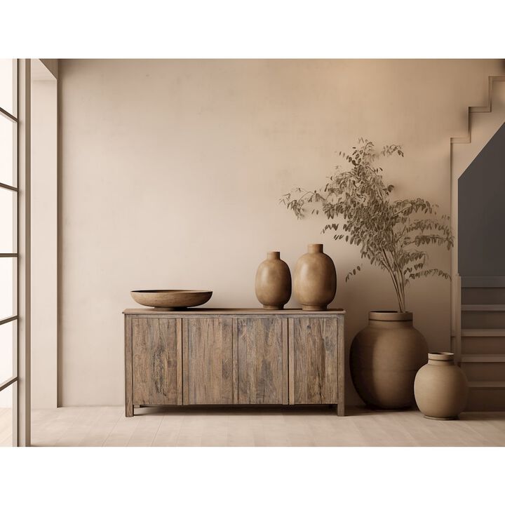 Casa Rocio Xel-Ha Natural Console, Almond Brown