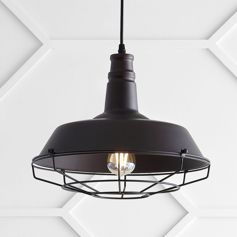 Farmhouse Adjustable Industrial Metal LED Pendant