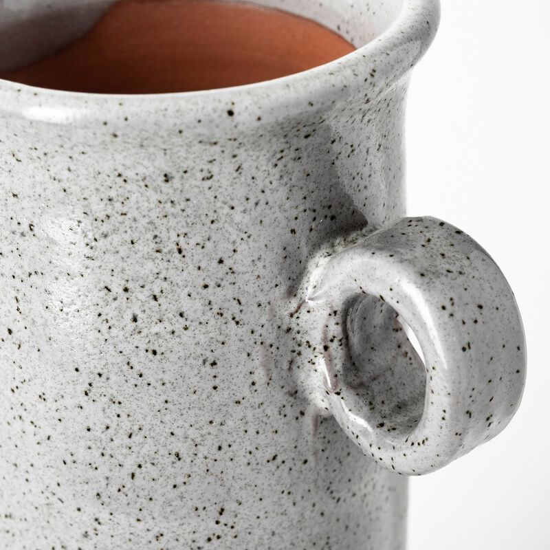 Modern Speckle Ceramic Jug for Tabletop Centerpiece or Shelf Display
