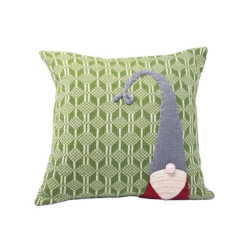 Gnome Christmas Pillow, 12", Holiday Decorations image number 0