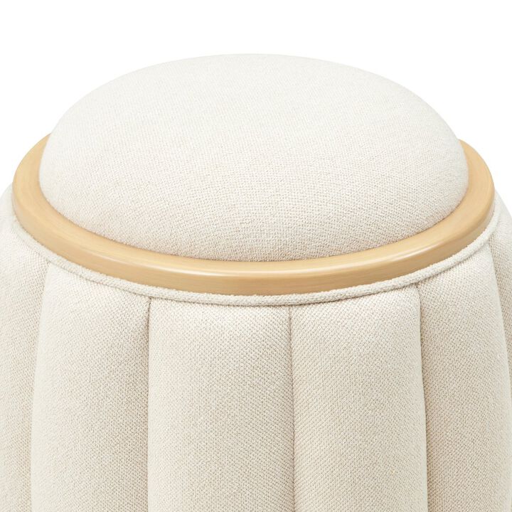 Camellia Field Round Bench - Caramel