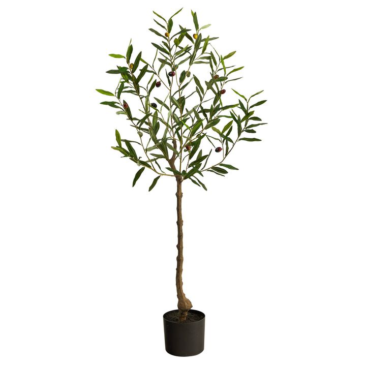 Nearly Natural 4-ft Olive Artificial Tree