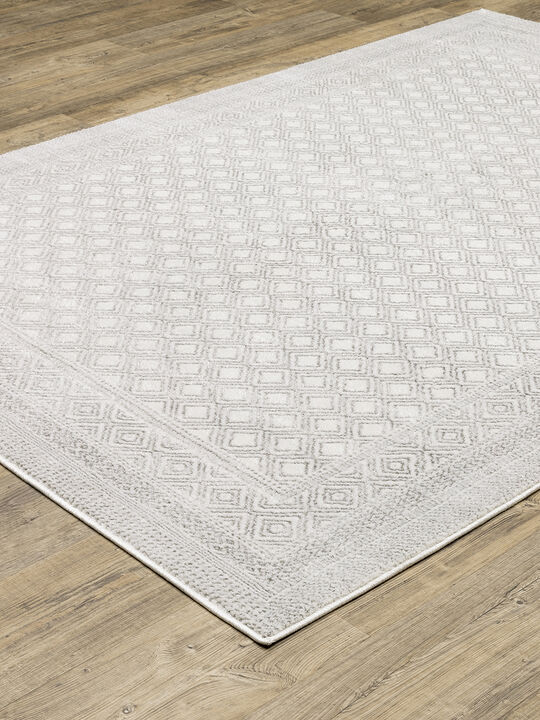 Montecito 3'3" x 5' White Rug