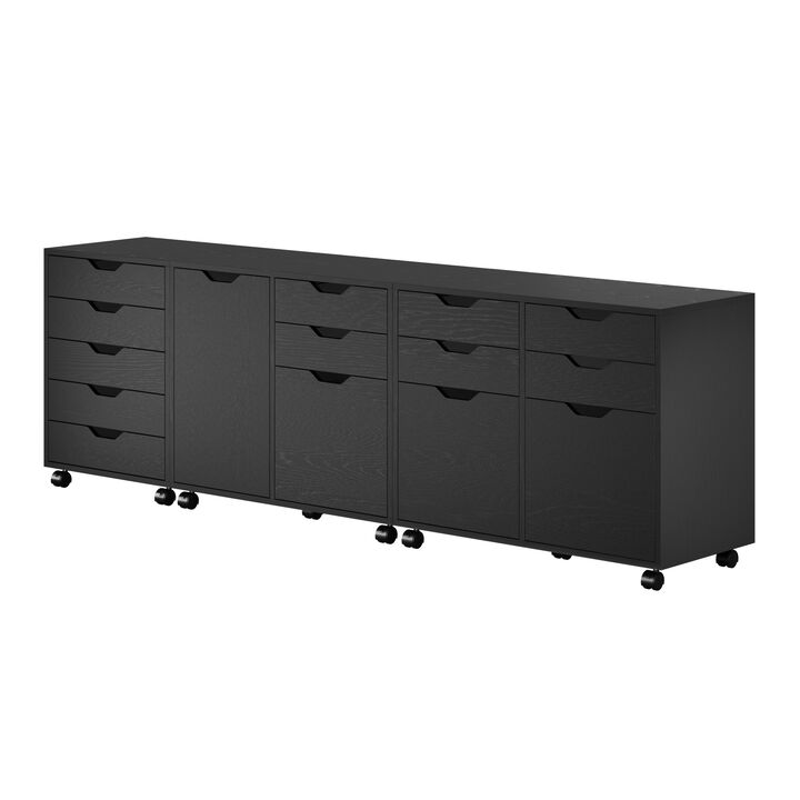 Winsome Wood Halifax Storage Cabinet, Black