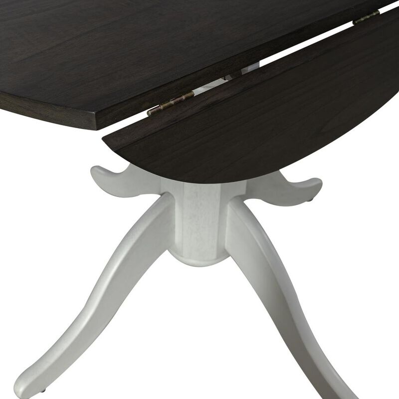 Liberty Furniture Brook Bay Opt 3 Piece Drop Leaf Table Set in White image number 5