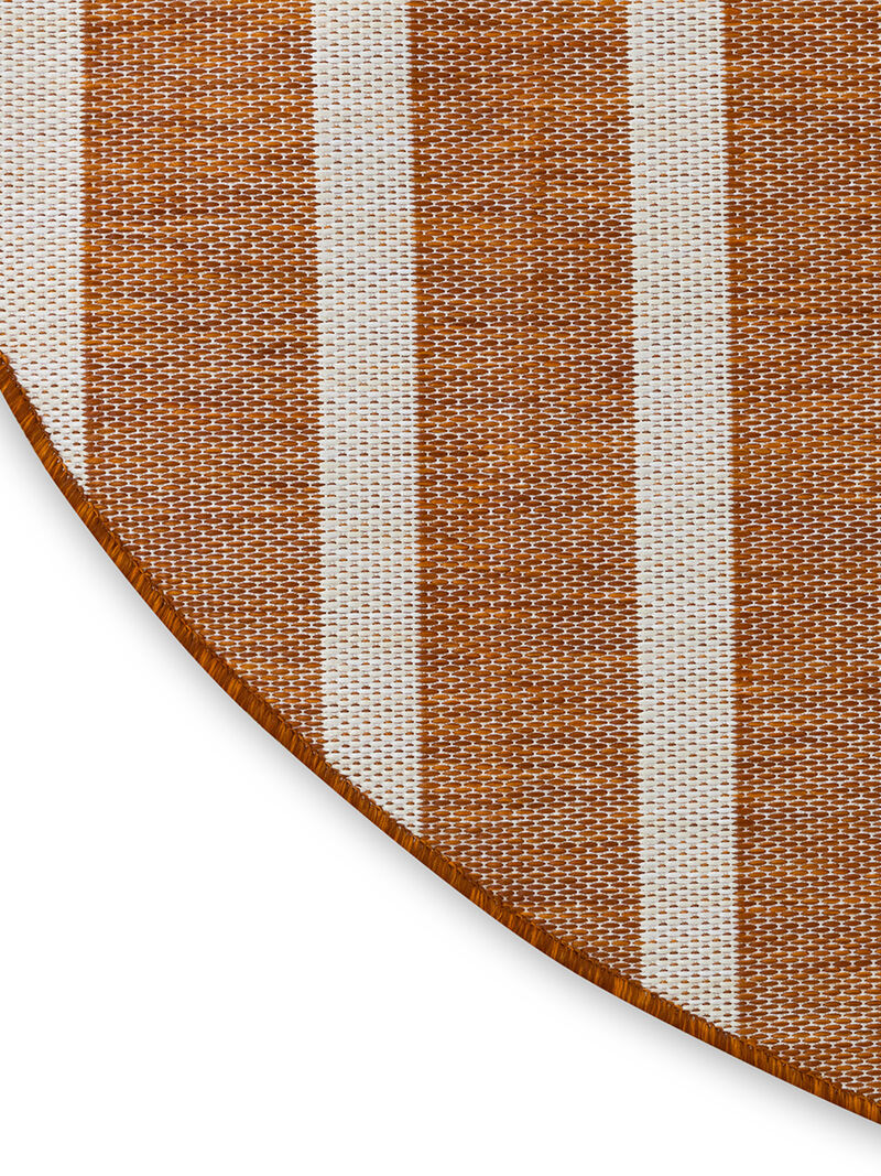 Positano POS03 Terracotta/Ivory 6' x Round Rug