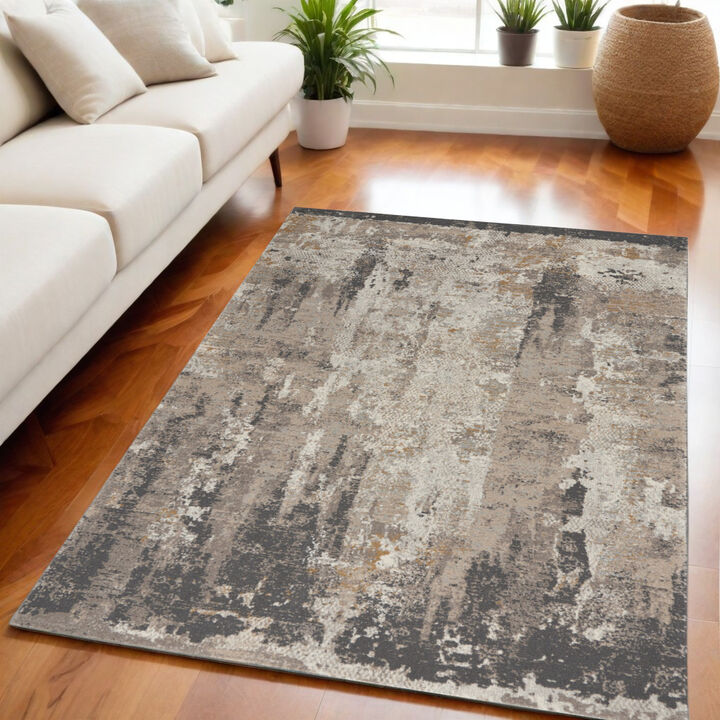 HomeRoots Abstract Area Rug