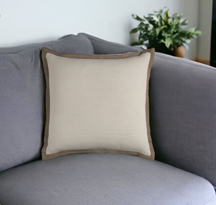 Breathable Cotton Throw Pillow &ndash; Soft Accent Cushion for Home Decor