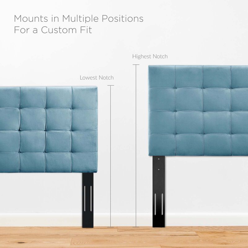 Modway - Paisley Tufted Full / Queen Upholstered Performance Velvet Headboard image number 4