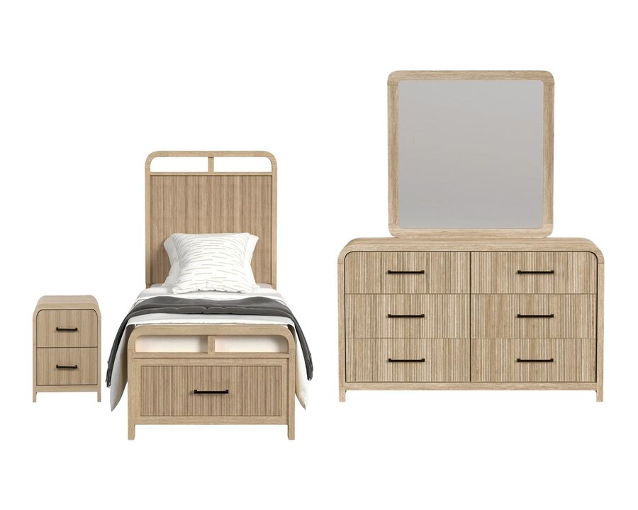 Ridgemont Sand Twin 4-Piece Set