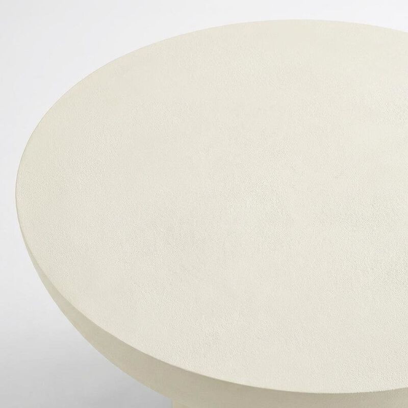 Concrete Coffee Table with Durable Round Top and Modern Design image number 5