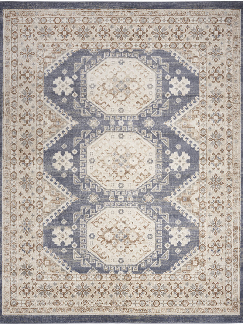 Serenity Home SRH01 Ivory/Blue 5'3" x 7'3" Rug image number 0