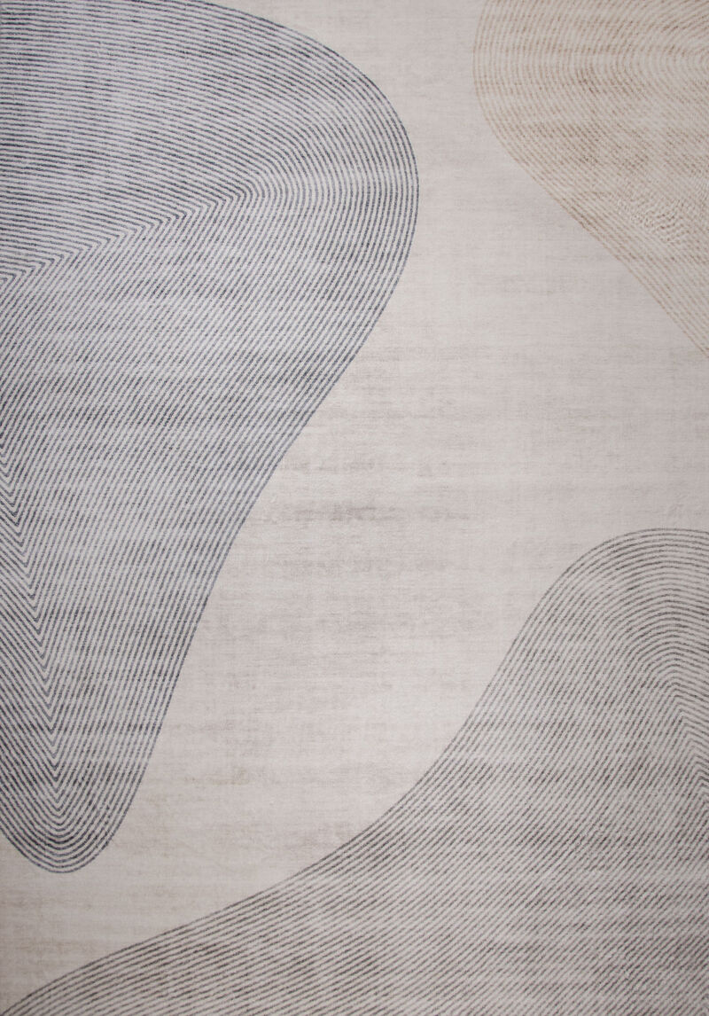 HomeRoots 8' X 11' Beige and Brown Abstract Distressed Area Rug image number 2