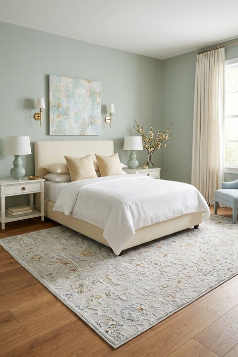 Cirque Waverly White Alyssum 3'11" x 5'11" Rug