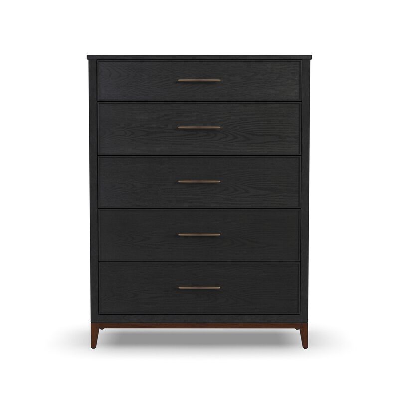 Waterfall Black Drawer Chest