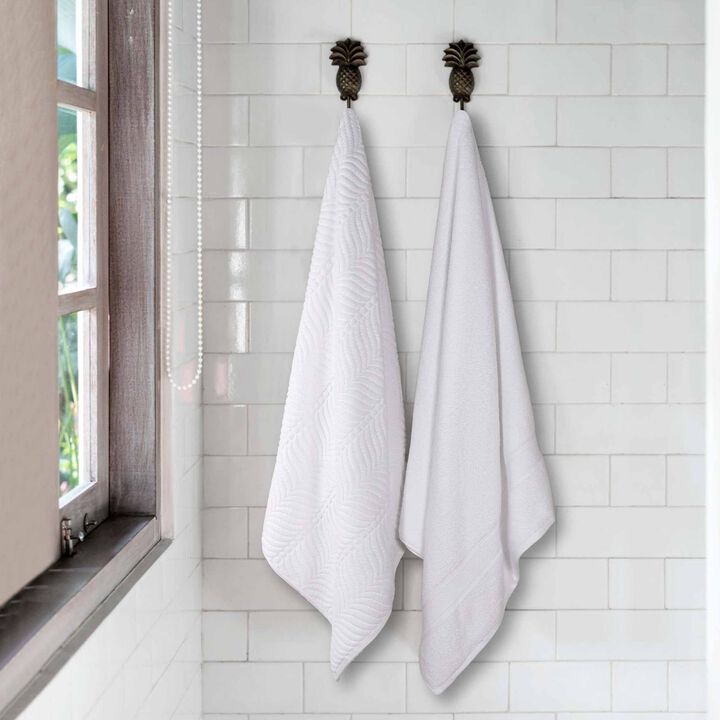 Plush Jacquard Cotton Bath Sheets Set of 2 for Spa-Like Experience