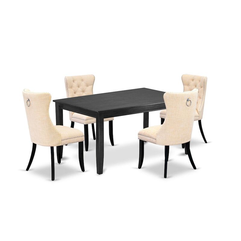5 Piece Kitchen Table Set Consists of a Rectangle Dining Table