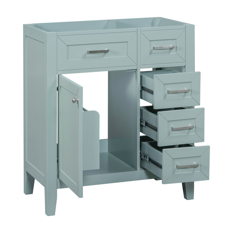 30" Freestanding Bathroom Vanity Base Without Sink image number 3