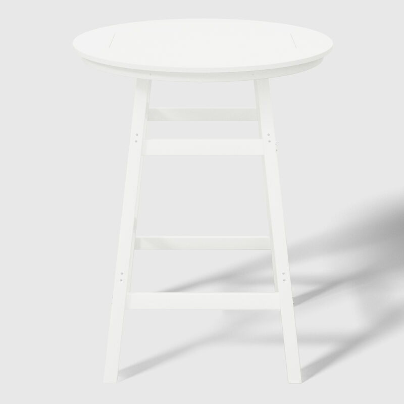 WestinTrends 5-Piece HDPE Outdoor Patio Dining Bar Bistro Table Set with Bar Stools image number 2