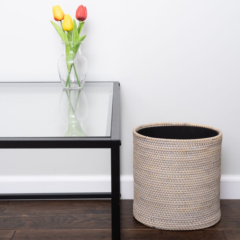 Saboga Home&trade; Oval Waste Basket with Metal Liner image number 2