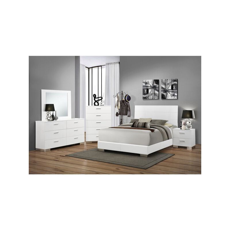 Coaster Co. of America Felicity 6-drawer Dresser White High Gloss