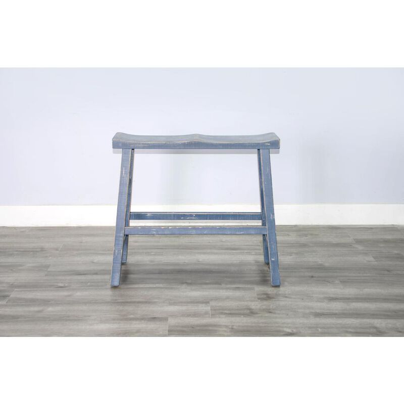 Sunny Designs Ocean Blue 30'H Bench, Wood Seat