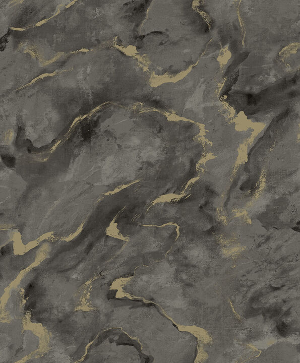 Silenus Charcoal Marbled Wallpaper