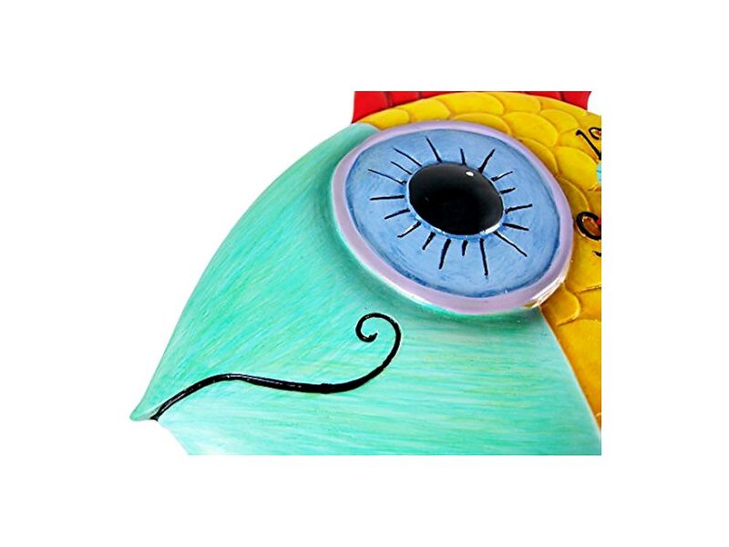 Wide Eyed Fishy Red Fin Fish Wall Clock 14 Inch Home Decor image number 3