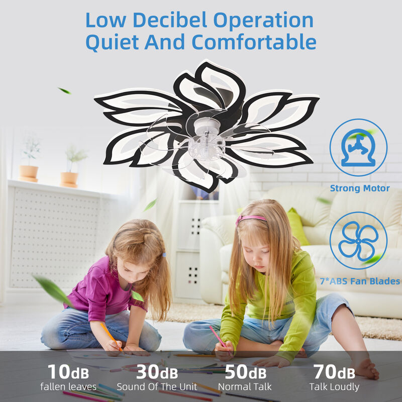 ELEMENT ACE Modern Nordic Ceiling Fan with Quiet Operation and Energy Efficient Lighting image number 6