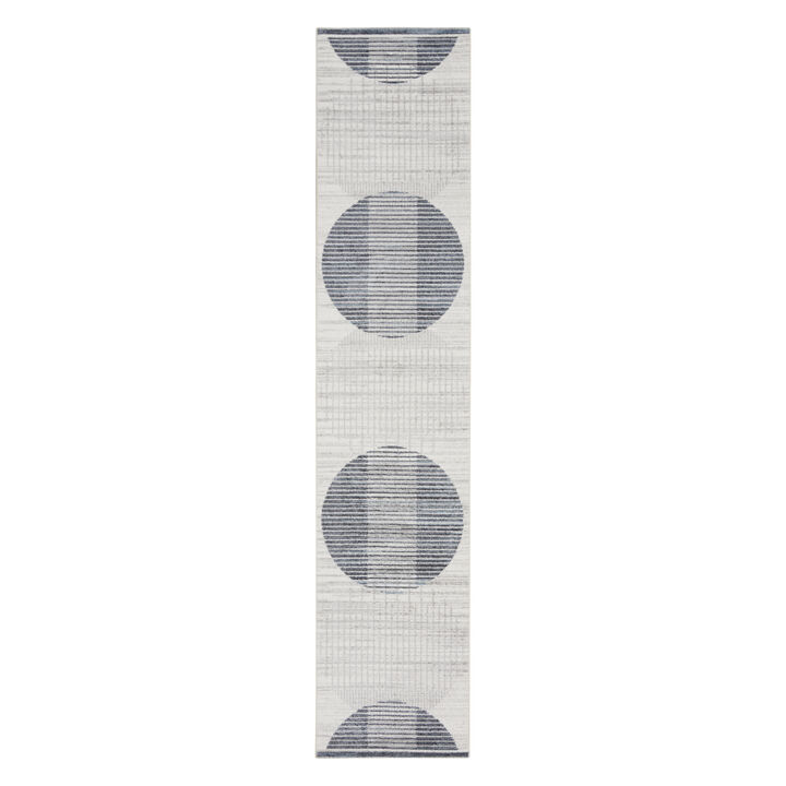 HomeRoots Geometric Washable Runner Rug