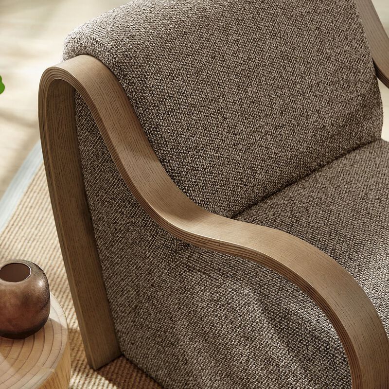 Atrium Lattice Boucle Accent Armchair image number 8