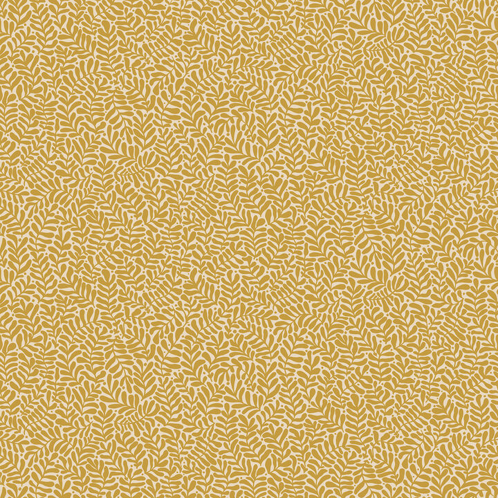 Anna Mustard Fern Trail Wallpaper