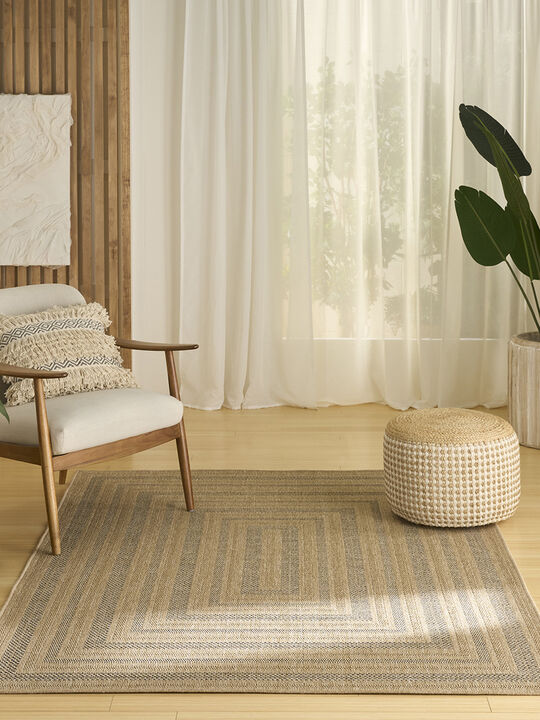 Tulum TLM04 Taupe/Gray 6' x 9' Rug