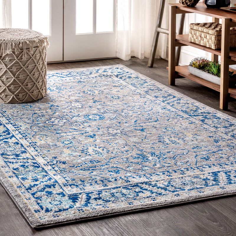 Modern Persian Boho Floral Area Rug