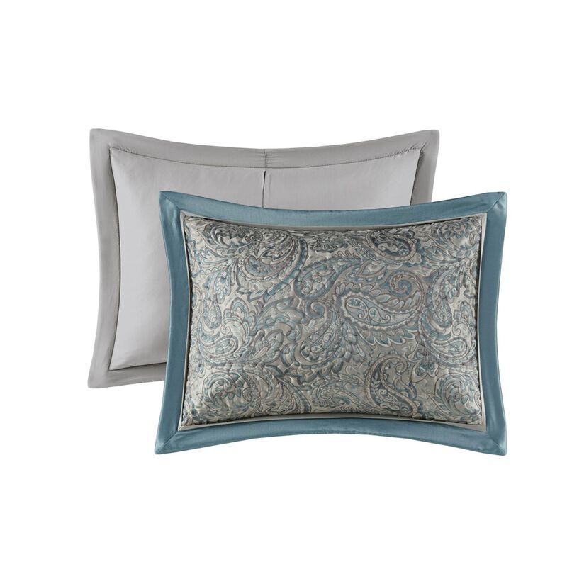 Gracie Mills Thornton 5-Piece Reversible Jacquard Bedspread Set with Throw Pillows image number 3