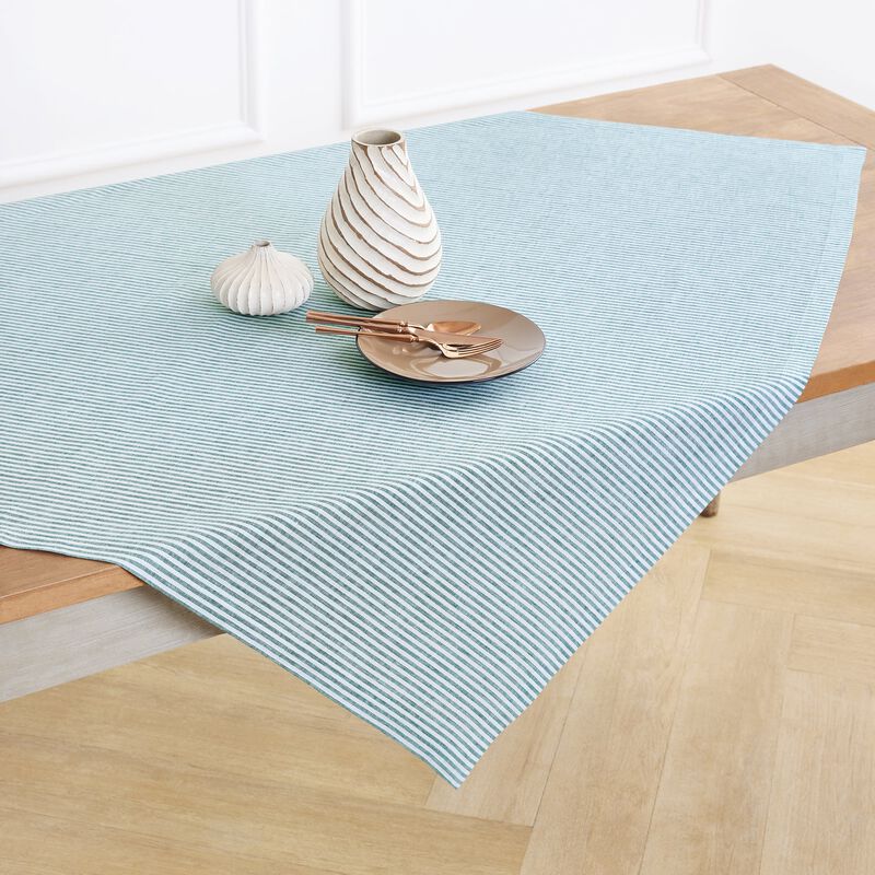 Linen Table Throw - Narrow Stripe image number 0