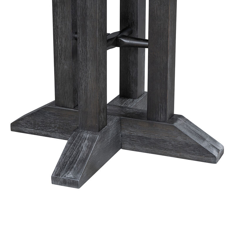 Merax 5-Piece Dining Set Extendable Round Table with Chairs