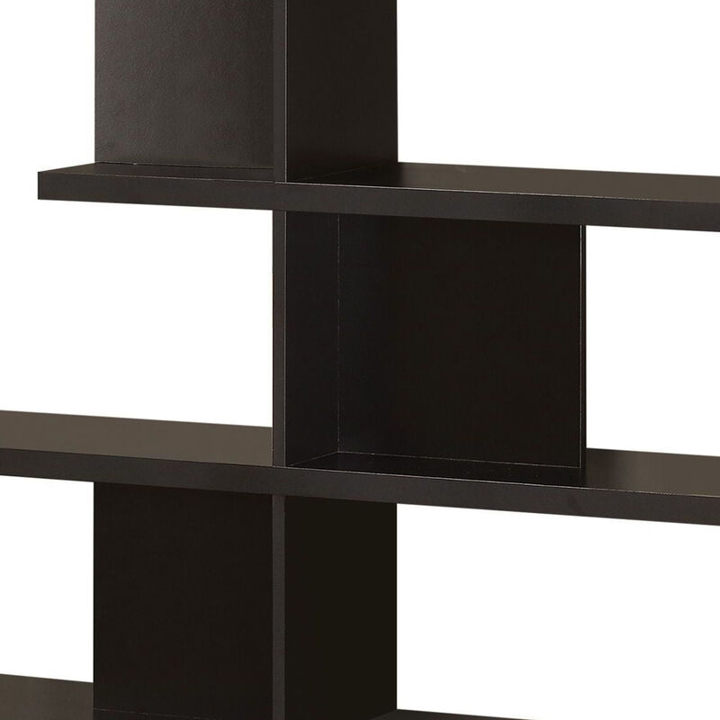 Phenomenal black Spacious wooden bookcase-Benzara