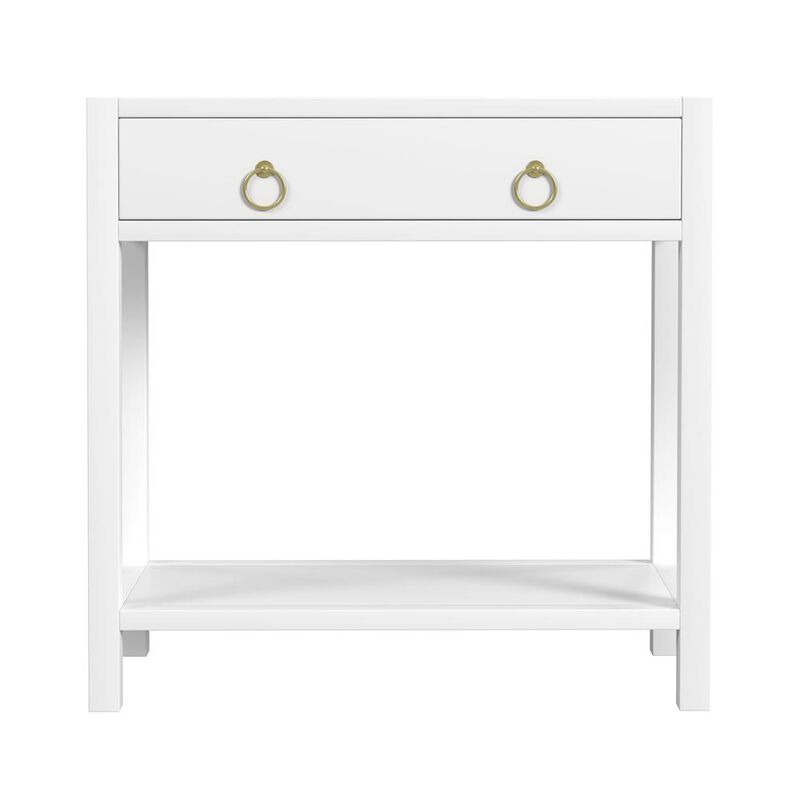 Butler Specialty Lark 30 Wood 1-Drawer Nightstand, White