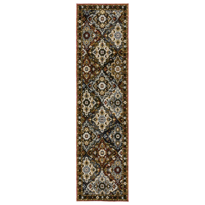HomeRoots Medallion Area Rug