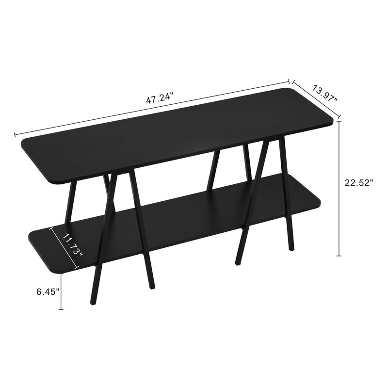 Celine Black Console Table