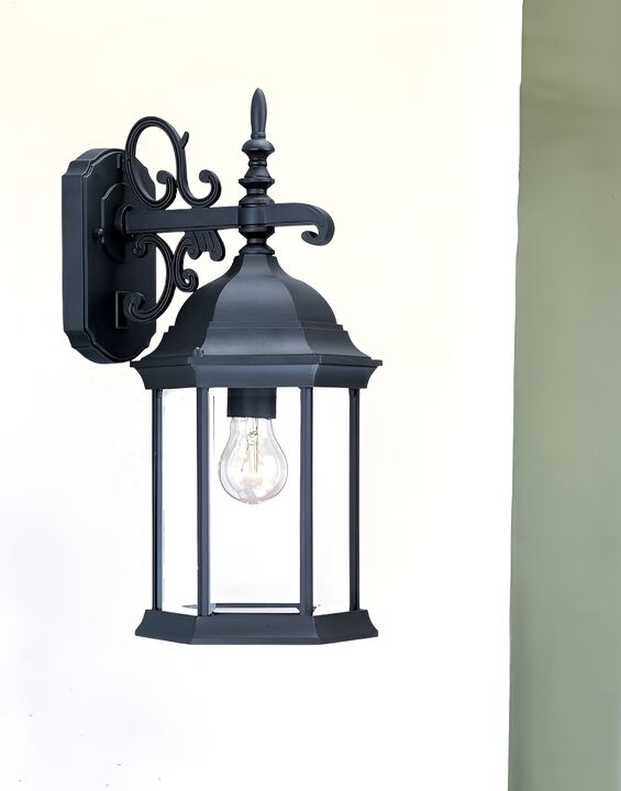 Hanging Domed Glass Lantern Wall Sconce – Weather-Resistant Outdoor Lighting