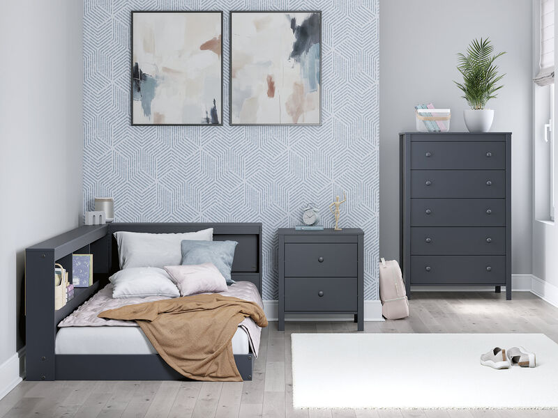 Twin Bookcase Storage Bed