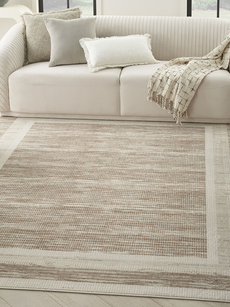 Serenity Home SRH07 Mocha/Ivory 5'3" x 7'3" Rug