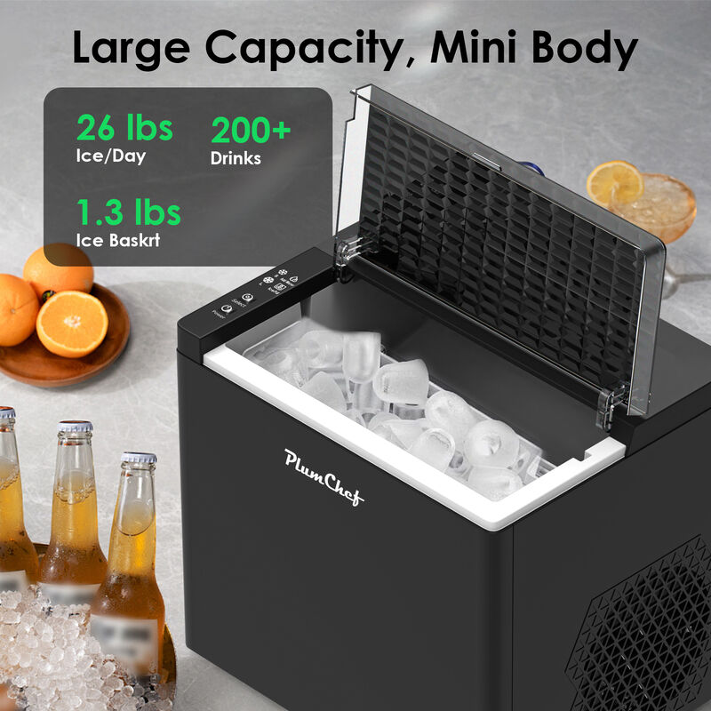 Bullet Ice Maker Machine Countertop, 26 Lbs Daily Output, 1.6L Water Tank, Ultra-Quiet Portable Ice Maker image number 3